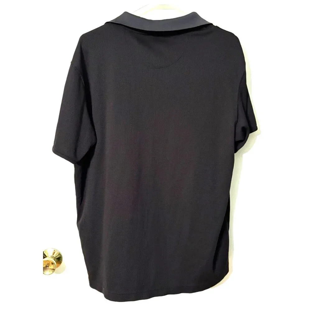 The North Face VaporWick Polo Shirt XL Black Performance Golf Hiking Outdoor